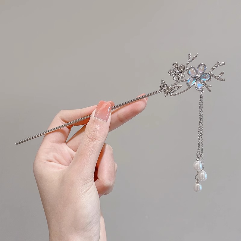 Nuevo estilo chino estilo antiguo horquilla de alta gama simple moderno palillos de madera fresco temperamento Hanfu cheongsam updo horquilla para el cabello para las mujeres