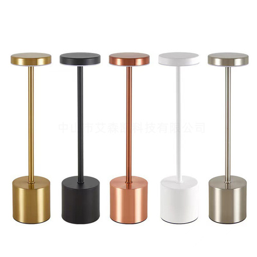 Cross-border bed lamp L-shaped table lamp bedroom living room bar restaurant metal USB charging atmosphere night light wholesale