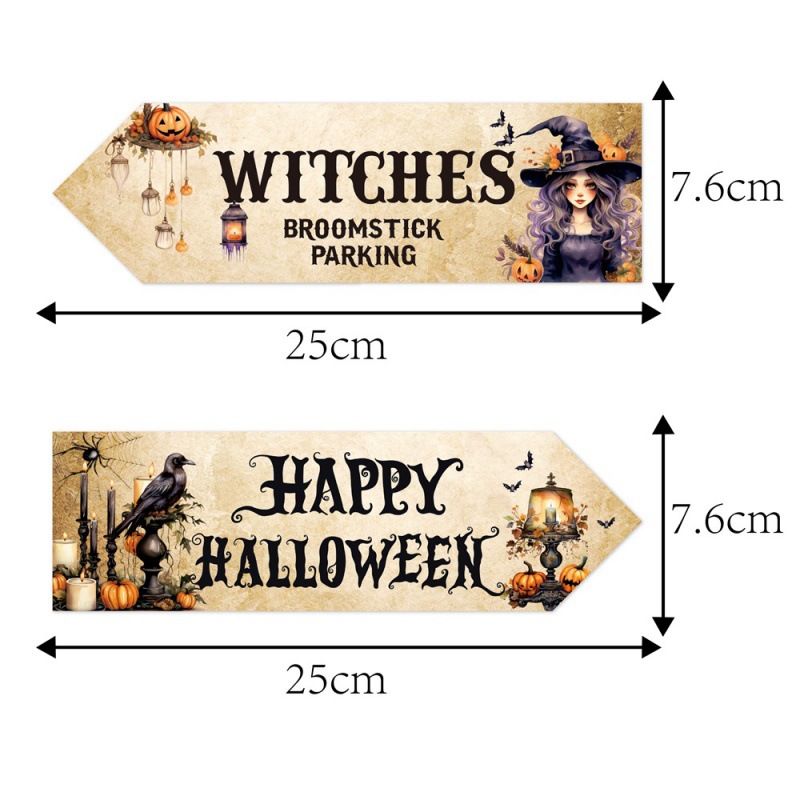 Nueva decoración de fiesta de Halloween europea y americana Señales de carretera Fiesta de fantasmas Señales de fiesta de patio Señales de tráfico Señales de tráfico