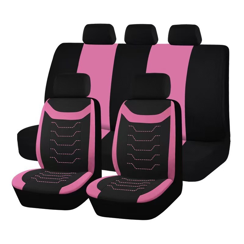 Cross-border best-selling new elastic fabric U-shaped patterned machine-stitched universal car seat cover cushion for all seasons