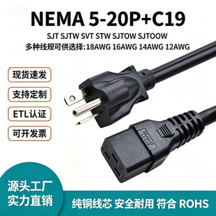 �Դ�����^���a�S�����^NEMA5-20P��C19�B����ETL�J�C