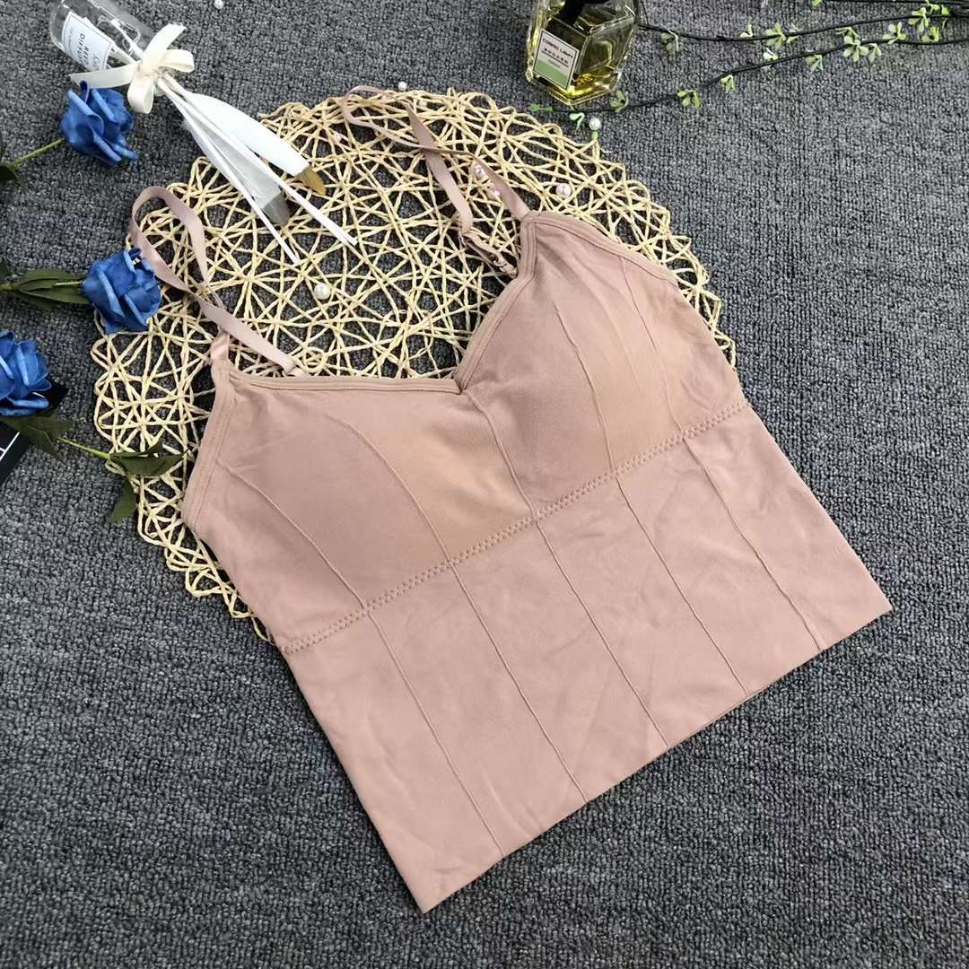 Nueva Seamless alta elástico Sling belleza de las mujeres chaleco inalámbrico yoga sujetador ropa interior deportiva al por mayor