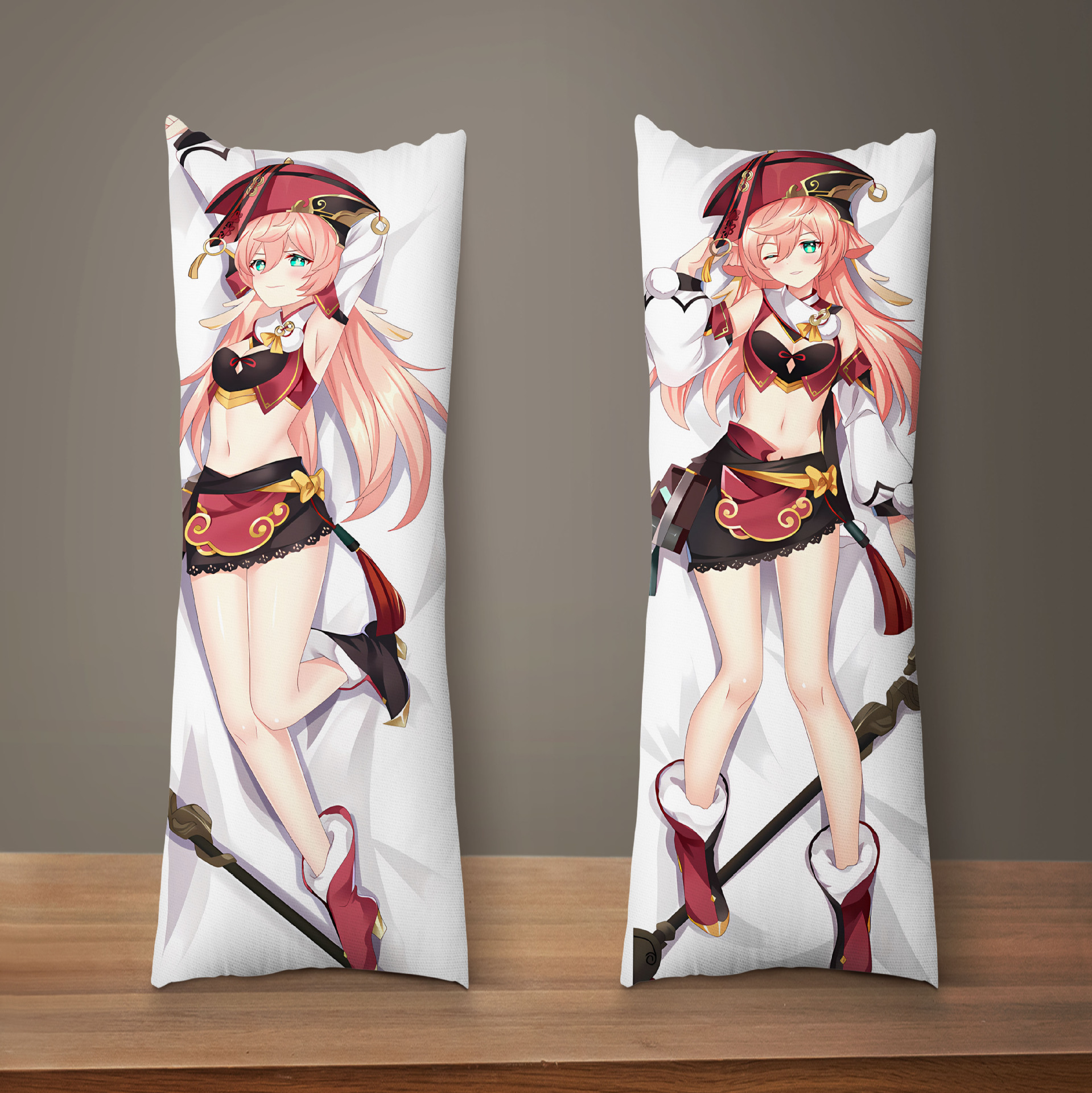 原神 インパクト ライフサイズ プラッシュ ピロー ヤンフェイ アニメ デザイン - カスタマイズ可能な カートゥーン ロング ピロー