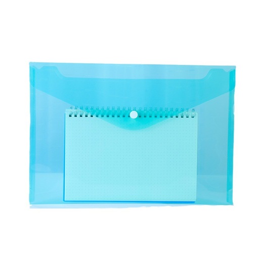 Colorful A4 thickened file bag student test paper information storage bag waterproof office snap-type pp file bag