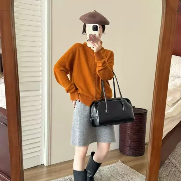 0903-170羊绒蜜熊绒秋冬羊毛衫高品质韩版宽松 毛衣女装上衣