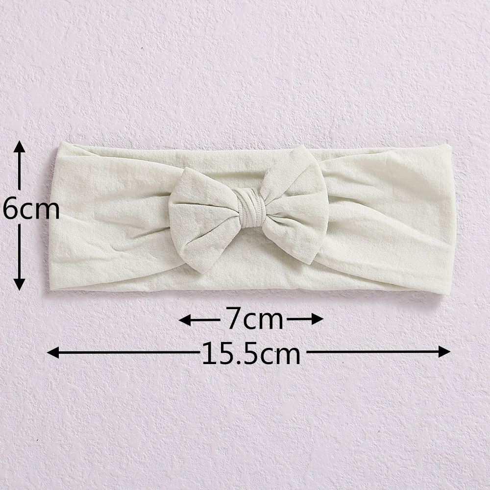 European and American cross-border new children's hair accessories baby bow headband baby care door nylon hair band wholesale_voghion.com