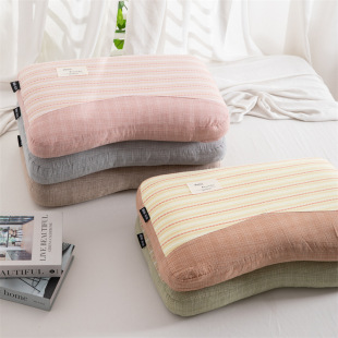 2025 New Style Small Fresh Buckwheat Neck Pillow Core 35×55cm Single Cotton Jacquard Pillow Comfortable