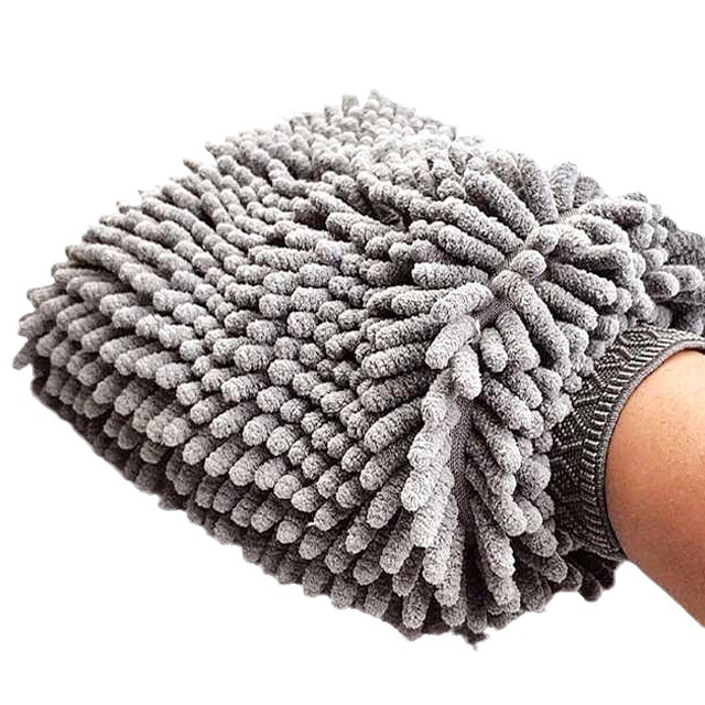 105g Large Size with Lining Encryption Thickened Chenille Fiber Car Wash Care Cleaning Sponge Car Wash Gloves