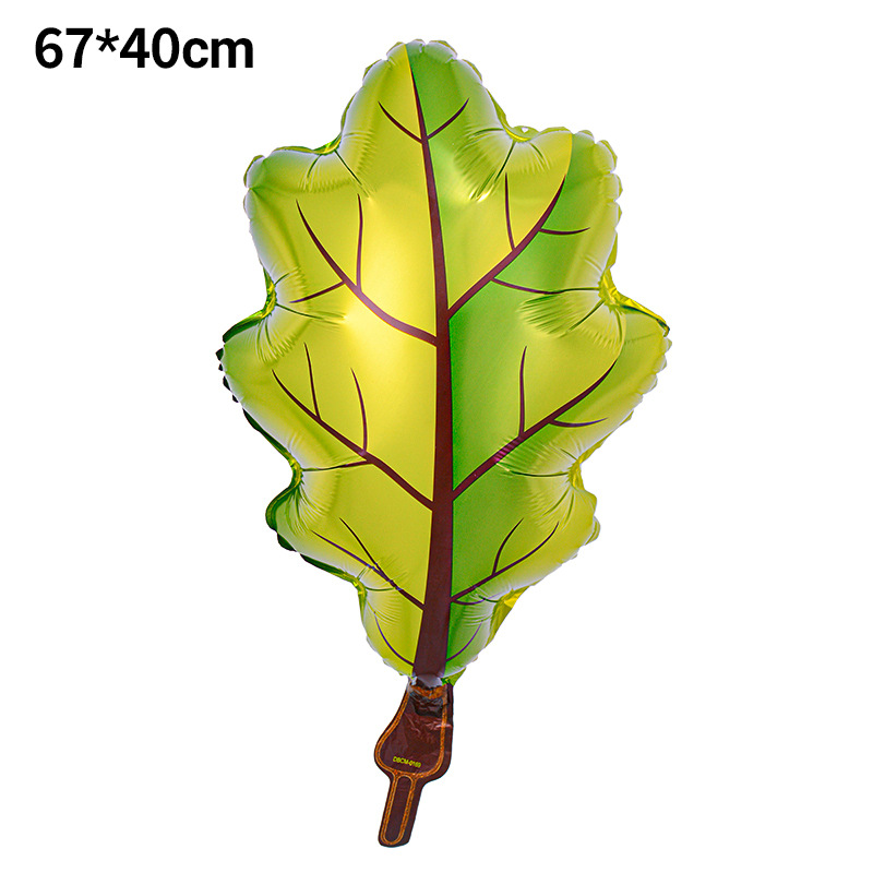 Forma de hoja de otoño globo de película de aluminio hojas decoración de acción de gracias arreglo hoja de arce hoja de tortuga bola de pino globo de calabaza image 6