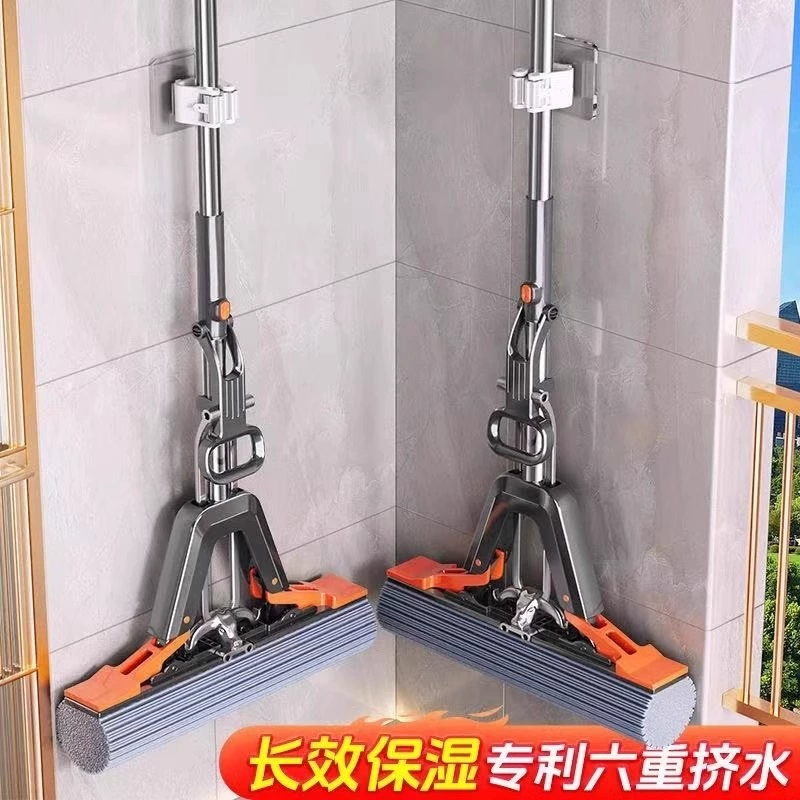 Губчатая насадка для швабры, мытье без помощи рук, новая модель 2025 года для домашнего использования, впитывающая швабра с большой емкостью.