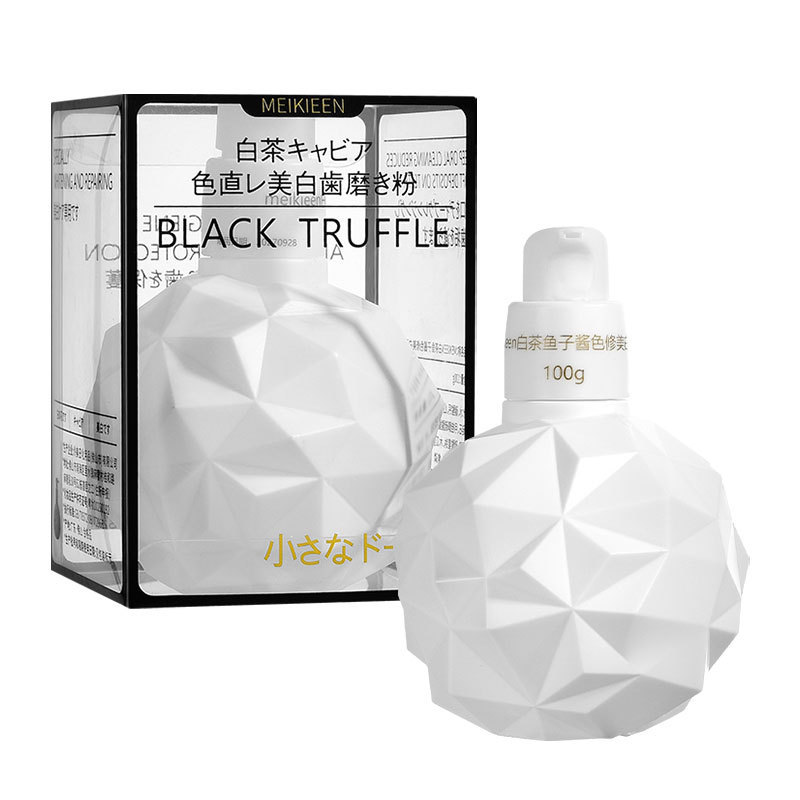 Color de té blanco color de caviar pasta de dientes limpia blanqueador protector de dientes limpia aliento fragancia de prensas duraderas