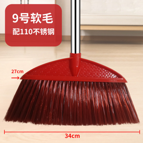 Replace plastic hard bristle broom hard bristle head with a single broom hard coarse bristle home workshop indoor broom