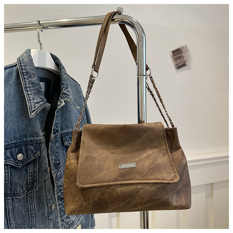 Estilo coreano de moda simple nicho diseño casual bolso de la cadena de las mujeres bolsa de invierno Nueva Moda hombro bolsa de las axilas