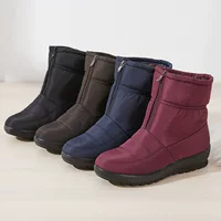 insulated ankle boots, warm padded low boots, sizes 35–43, colors black/navy/burgundy/dark brown