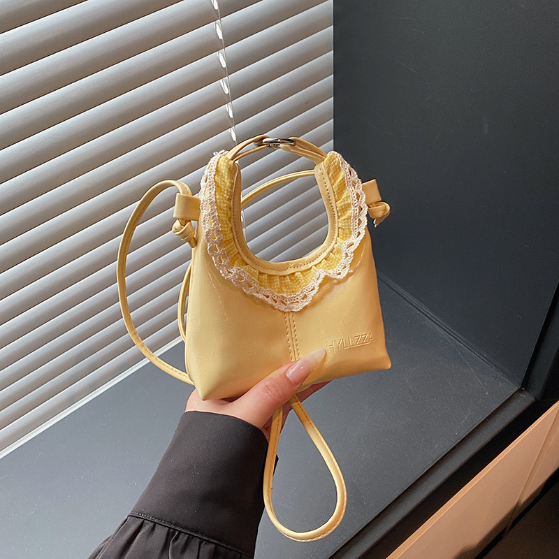 Pequena mala a tiracolo em renda para mulher, mini mala de moda_voghion.com