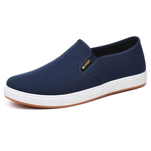Low-top Men's Canvas Shoes  Autumn Style Old Beijing Canvas Shoes Men's Casual Shoes Slip-on Factory Direct Sale