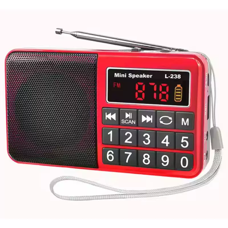 英文L-238  多功能插卡音箱播放器 FM调频收音机 老人听戏机迷你