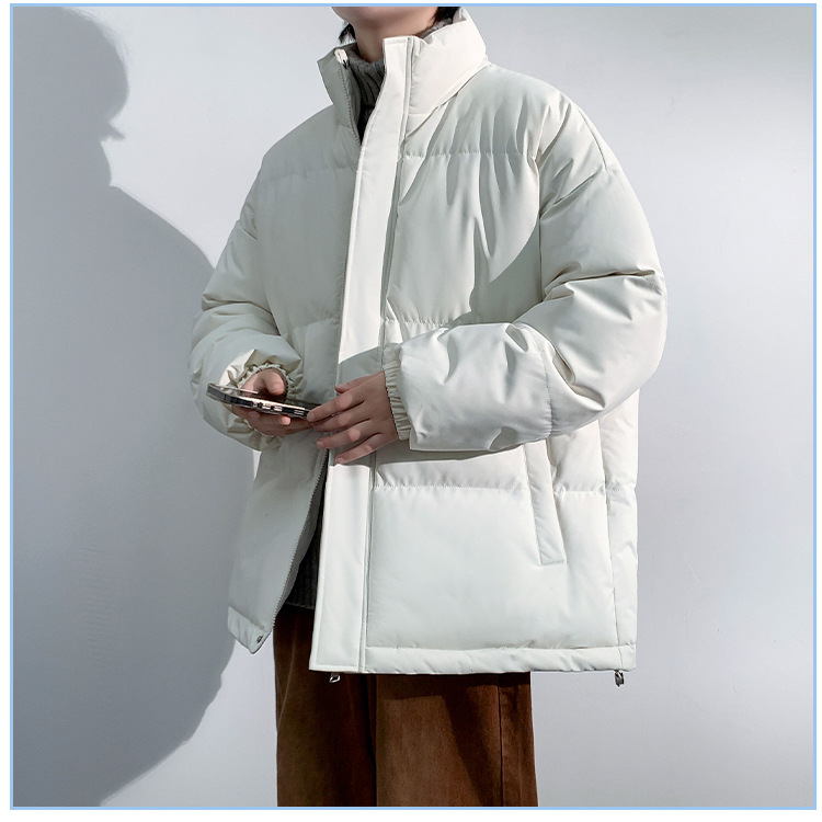 Chaqueta Acolchada Térmica para Hombre 5XL-8XL de Poliéster Engrosada para Invierno
