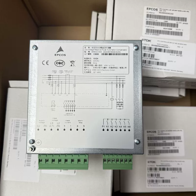BR6000‑R6012E230 / R6006E230 устройство компенсации коэффициента мощности, конденсатор EPCOS