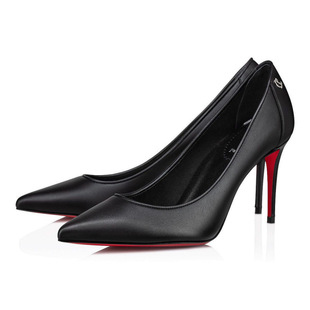 Foreign trade cross-border cl red black sandals pointed toe women's shoes with stiletto heels sweet catwalk shoes