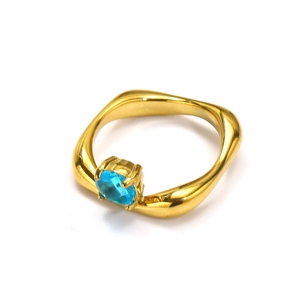 Golden blue diamond