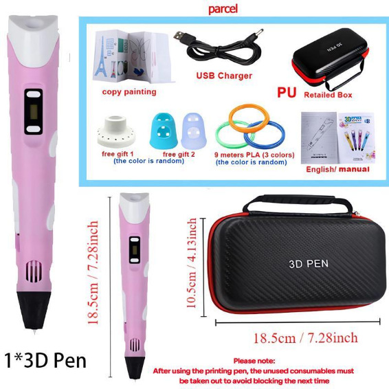 Cross-border 3D Printed Stroke Book Silicone Resistente al quemado Muñeco accesorios periféricos DIY gratuitos Bolsa de almacenamiento Consumibles PLA