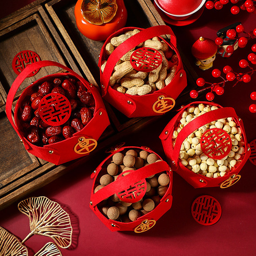 Early birth Takako mold engagement dry fruit combination basket wedding press bed ornaments wedding room layout wedding supplies collection