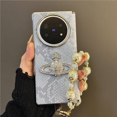蟒蛇纹立体星球适用vivoxfold5折叠屏手机壳华为mateX6高级感mate