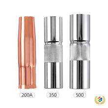 ?氣保焊槍二保焊機配件大全保護嘴350保護套200紫銅500A導電噴咀