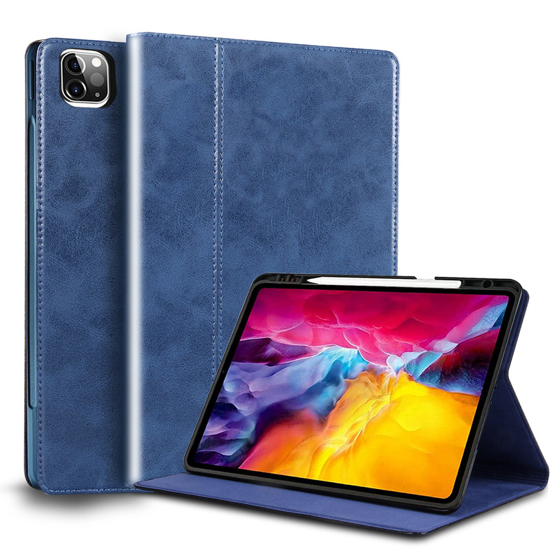 2022 iPad 10Th Generation Pro11 Genuine Leather Protective Case 9.7 10.9 12.9 5678 Mini34 Pen Slot