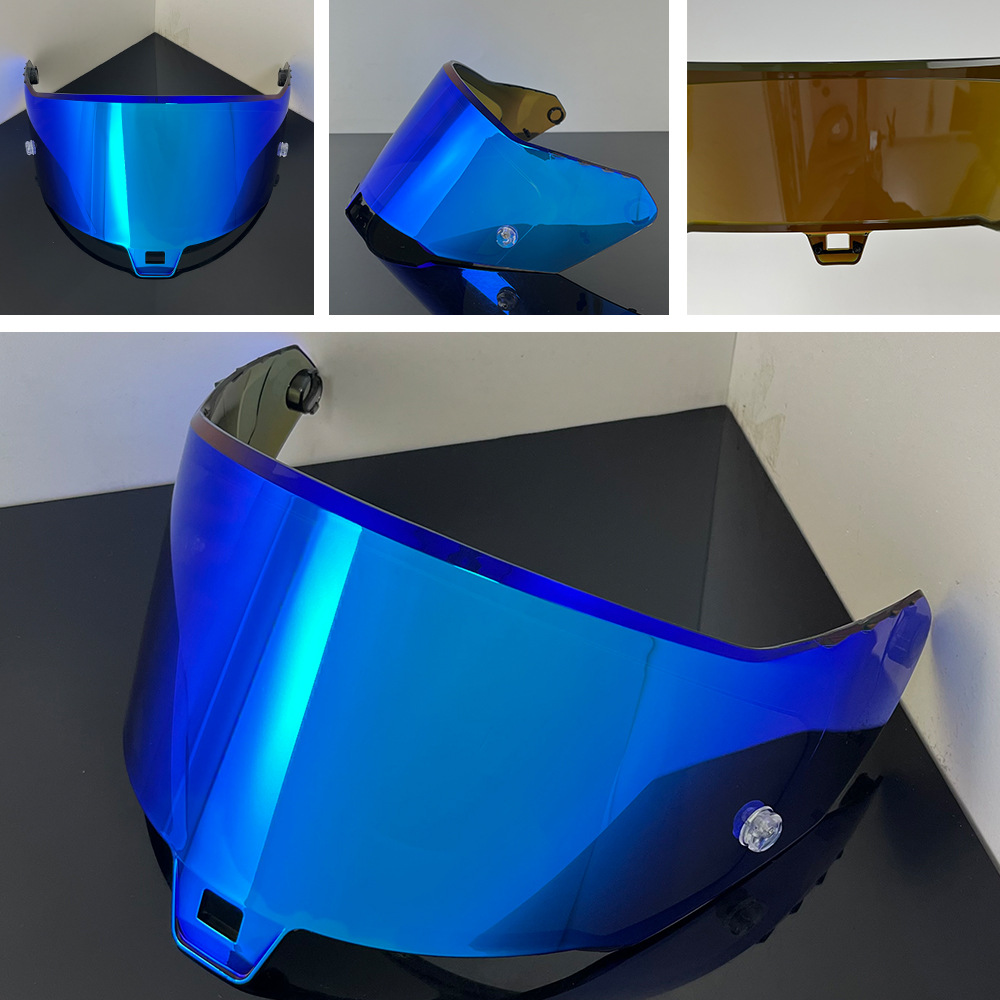 Sr10 Helmet Lens Is Compatible with Sr10 Electroplated Multi-Color Day and Night Universal Color-Changing Lens Sr10 Motorcycle Helmet Mirror