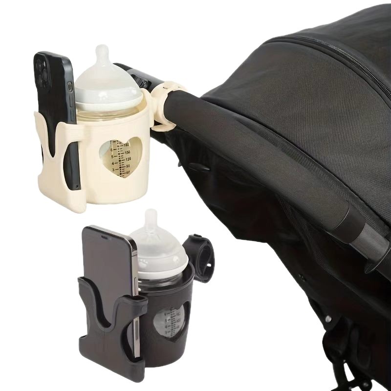 Portavasos para cochecito de bebé 2 en 1, soporte universal para botella y vaso para ciclismo