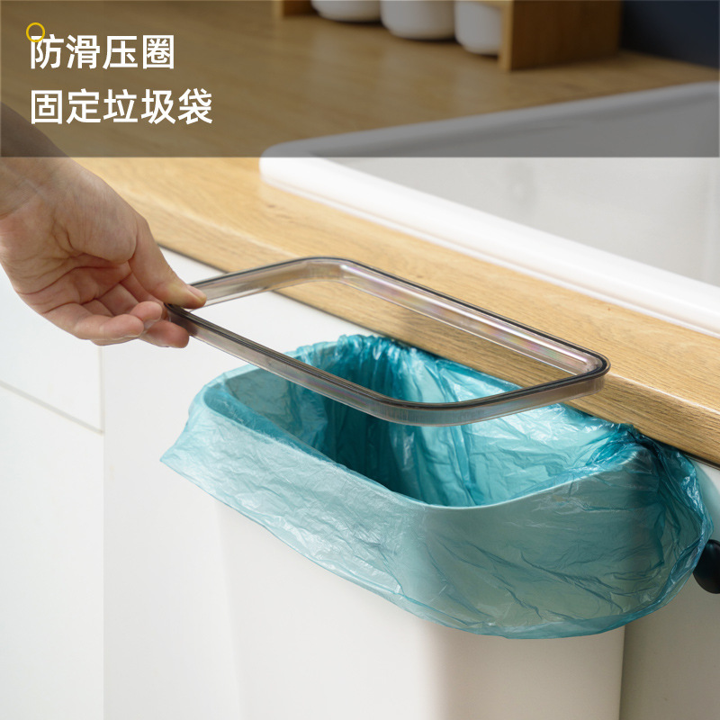 吊り下げキッチンゴミ箱蓋付きペーパーバスケット大容量家庭用キャビネット収納バケツ吊り下げ生ごみ収納|undefined