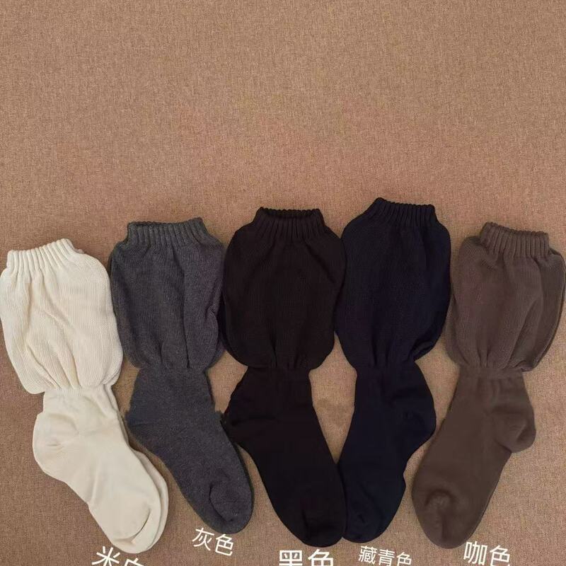 自带泡泡口,松弛感拉满!学院瘦腿显瘦外穿潮袜堆堆袜子女光腿中筒|undefined