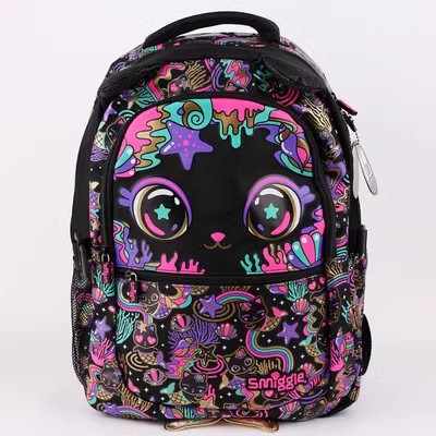Smiggle grande kt Stitch mochila de gran capacidad de descompresión de doble hombro de dibujos animados
