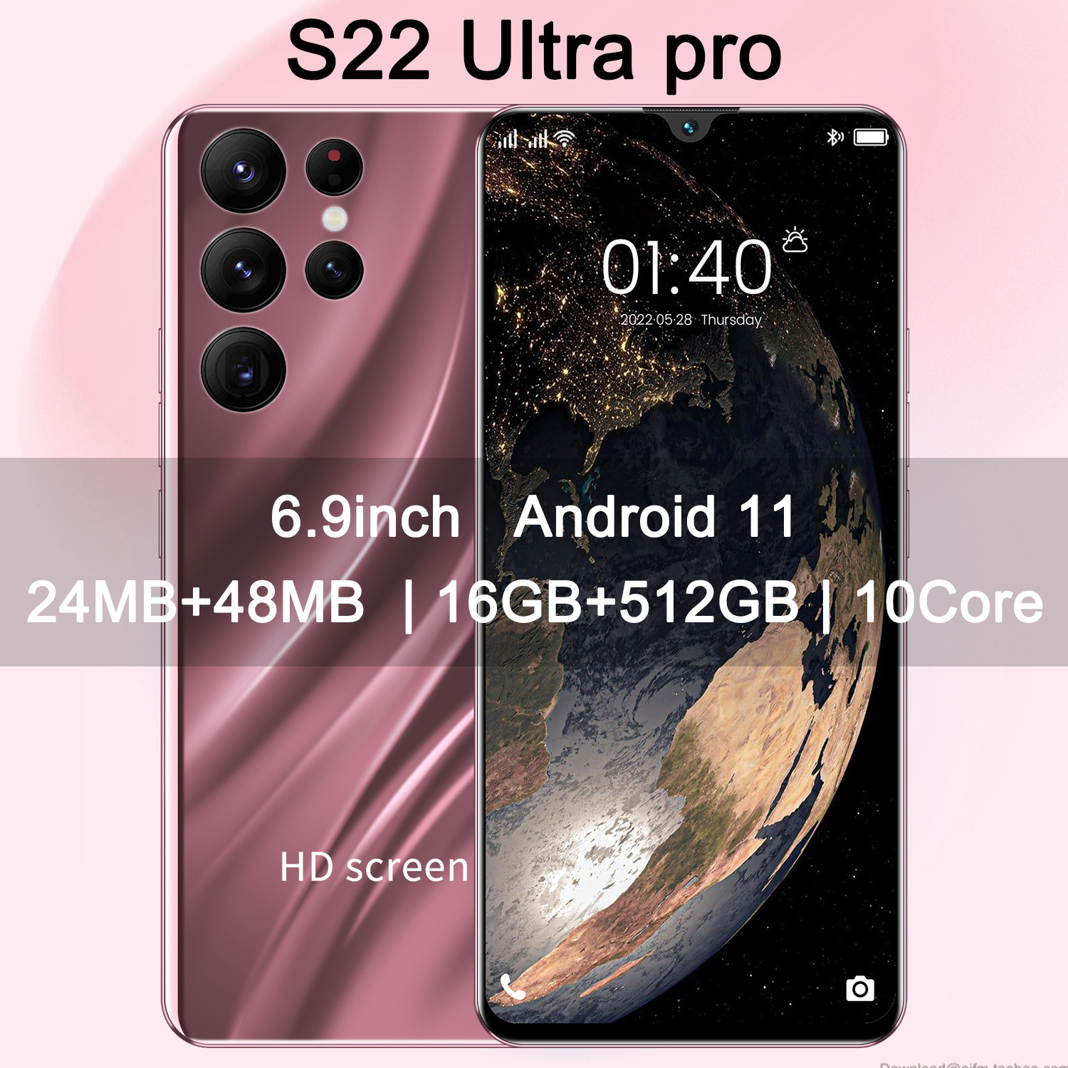 s22 Ultra pro跨境智能手机安卓6.9寸 一体机海外代发外贸手机