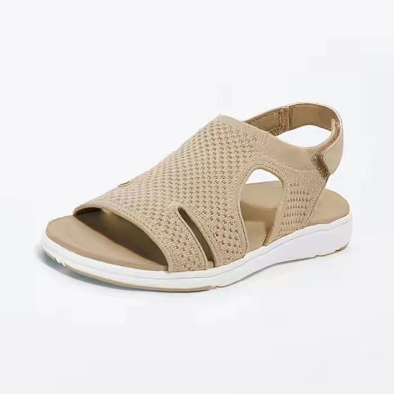 Pantofole estive da donna con strappo traspiranti per la spiaggia_voghion.com