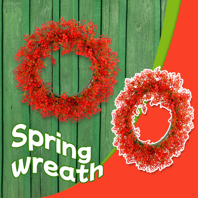 Nueva flor artificial transfronteriza al por mayor 2024 Hong Kong amor primavera Garland al aire libre patio puerta colgante Decoración Accesorios de tiro