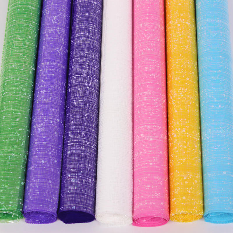 鲜花包装玻璃纸批发70#喷格网玻璃纸花束保水玻璃纸DIY花束花材纸