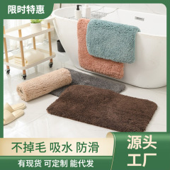 一件の代理は厚い茸絨毯のトイレの床を敷きます。