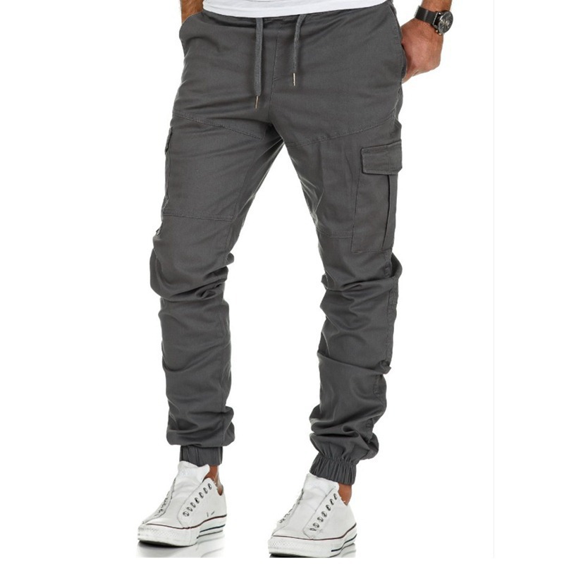 Herrenhose Workwear Multi Pocket Lange gewebte Freizeithose für Herren, Sportleggings_voghion.com