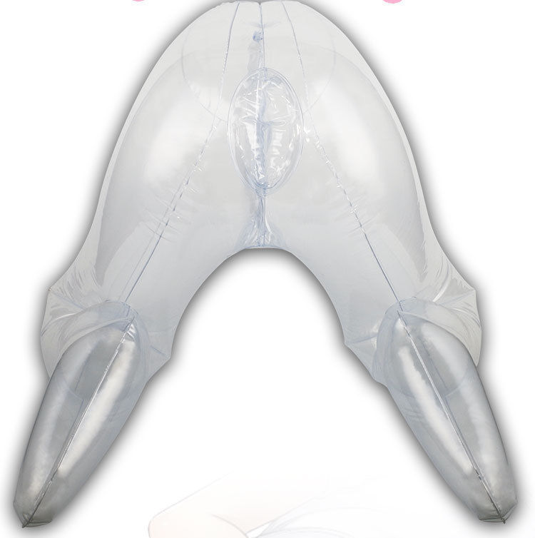 Inflatable Positioning Pillow Masturbator Frame, Transparent PVC, Manual Control — detail image 5