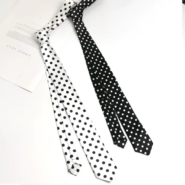 Fashion Men's Cotton Polo Dot Casual Tie Korean Style Dot 6CM Tie Photo Studio Shooting