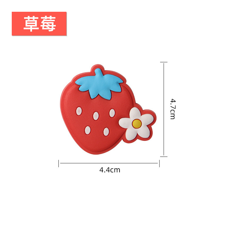 包邮原创软磁冰箱贴磁铁强吸卡通水果pvc软胶磁性贴diy图案logo|undefined