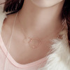 Brand necklace hip-hop style, fashionable chain for key bag , silver 925 sample, simple and elegant design