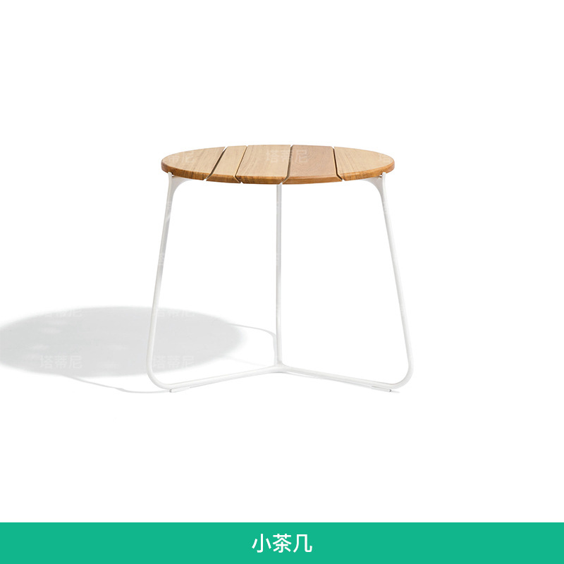 Mesas y sillas de teca para exteriores, muebles de ratán resistentes a la lluvia y al sol para patio, conjunto de mesa larga de madera maciza para ocio en jardín o balcón. image 8