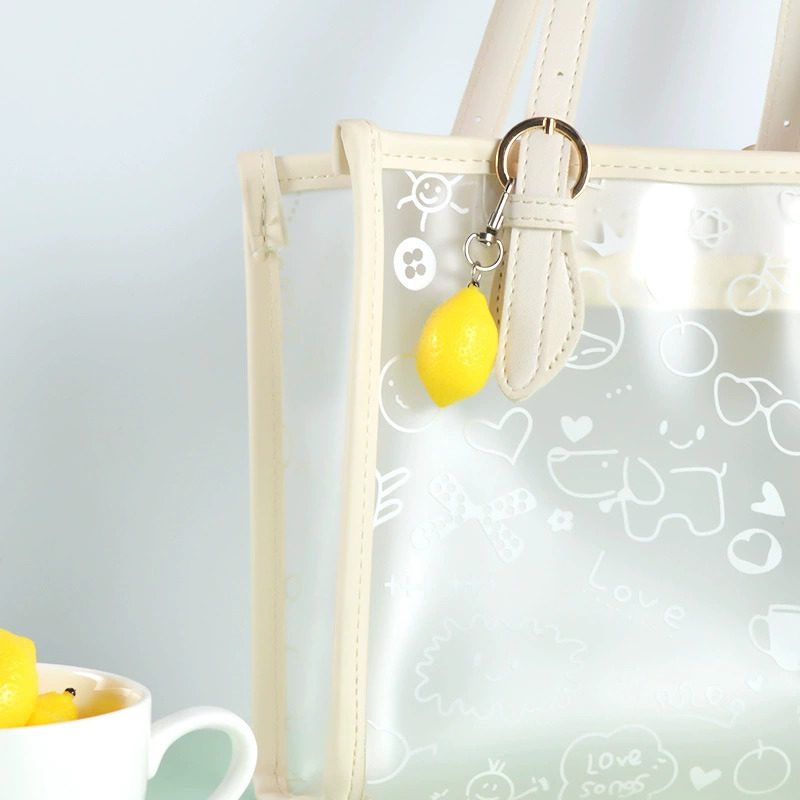 Small lemon fruit cute keychain, backpack accessory, pendant for photo sessions, 2022 collection, wholesale