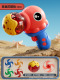 [opp bag] rose red-octopus pistol set (4 unlit flying saucers + 1 lighted flying saucer + 1 lighted top)