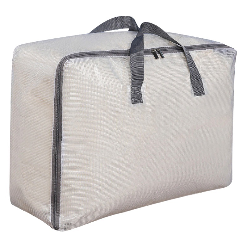 Bolsa de almacenamiento de edredón transparente engrosada bolsa de almacenamiento de edredón Portátil Bolsa de ropa de embalaje de viaje bolsa de almacenamiento en movimiento