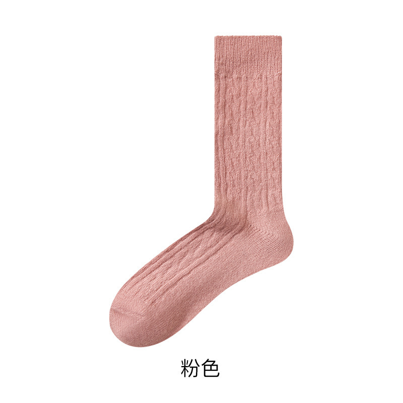 秋冬多巴胺袜子女长筒袜ins潮纯色日系薄款堆堆袜芭蕾风配小皮|undefined